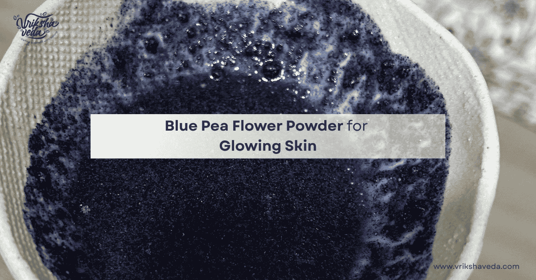 Blue Pea Flower Powder for Glowing Skin