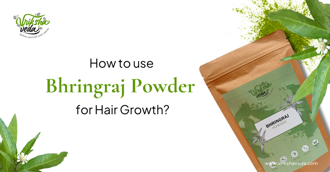 How to use bhringraj powder for hair growth?