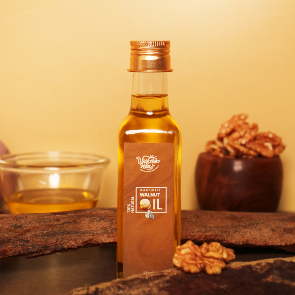 Kashmiri Walnut Oil I 30ml & 100ml I Wood Pressed, Unrefined Kashmiri Akhrot ka Tel