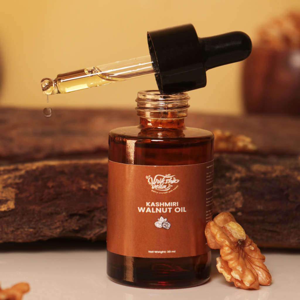 Kashmiri Walnut Oil I 30ml & 100ml I Wood Pressed, Unrefined Kashmiri Akhrot ka Tel