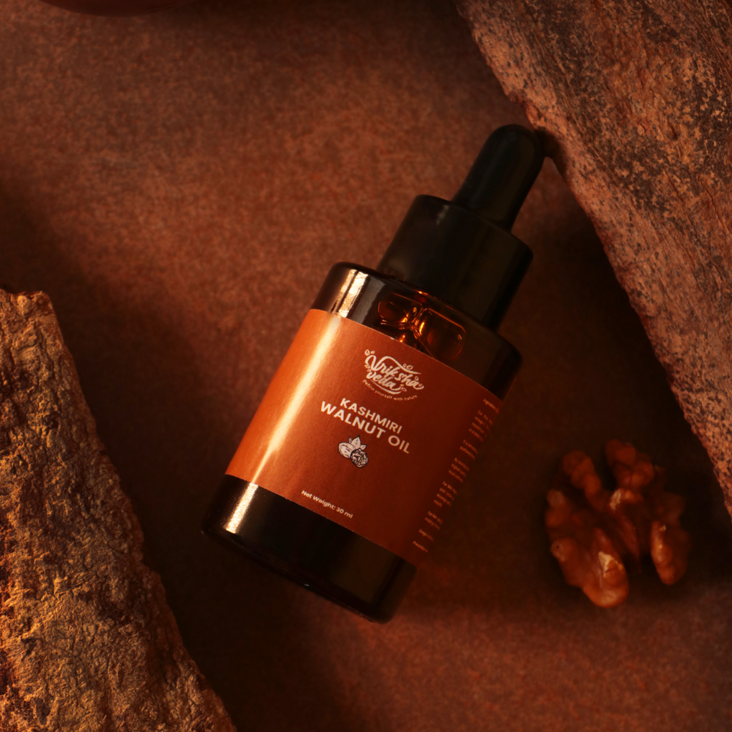 Kashmiri Walnut Oil I 30ml & 100ml I Wood Pressed, Unrefined Kashmiri Akhrot ka Tel