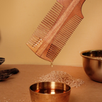 Sesame Oil Soaked Double sided Neem Wood Comb with Handle