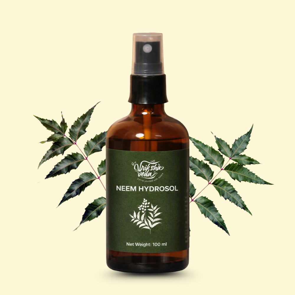 Steam Distilled Neem Hydrosol for Skin & Hair Care I Neem Water for Oily-Acne Prone Skin & Dandruff control