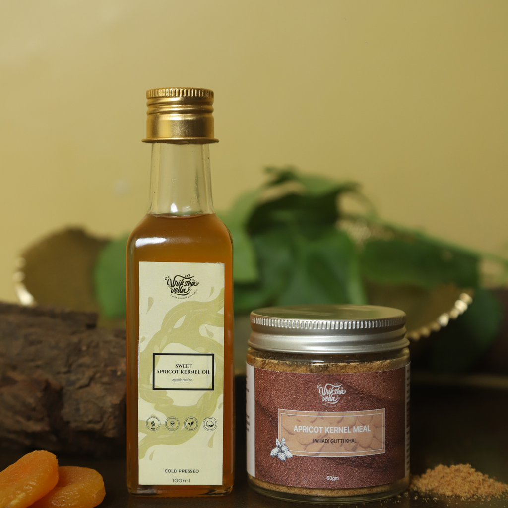 The Apricot Duo (Apricot Kernel Oil & Apricot Meal Scrub from Uttarakhand)