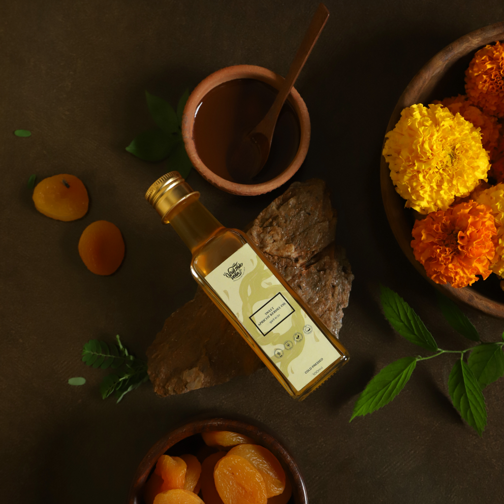 Pure Cold Pressed Sweet Apricot Kernel Oil (Khubani ka Tel)