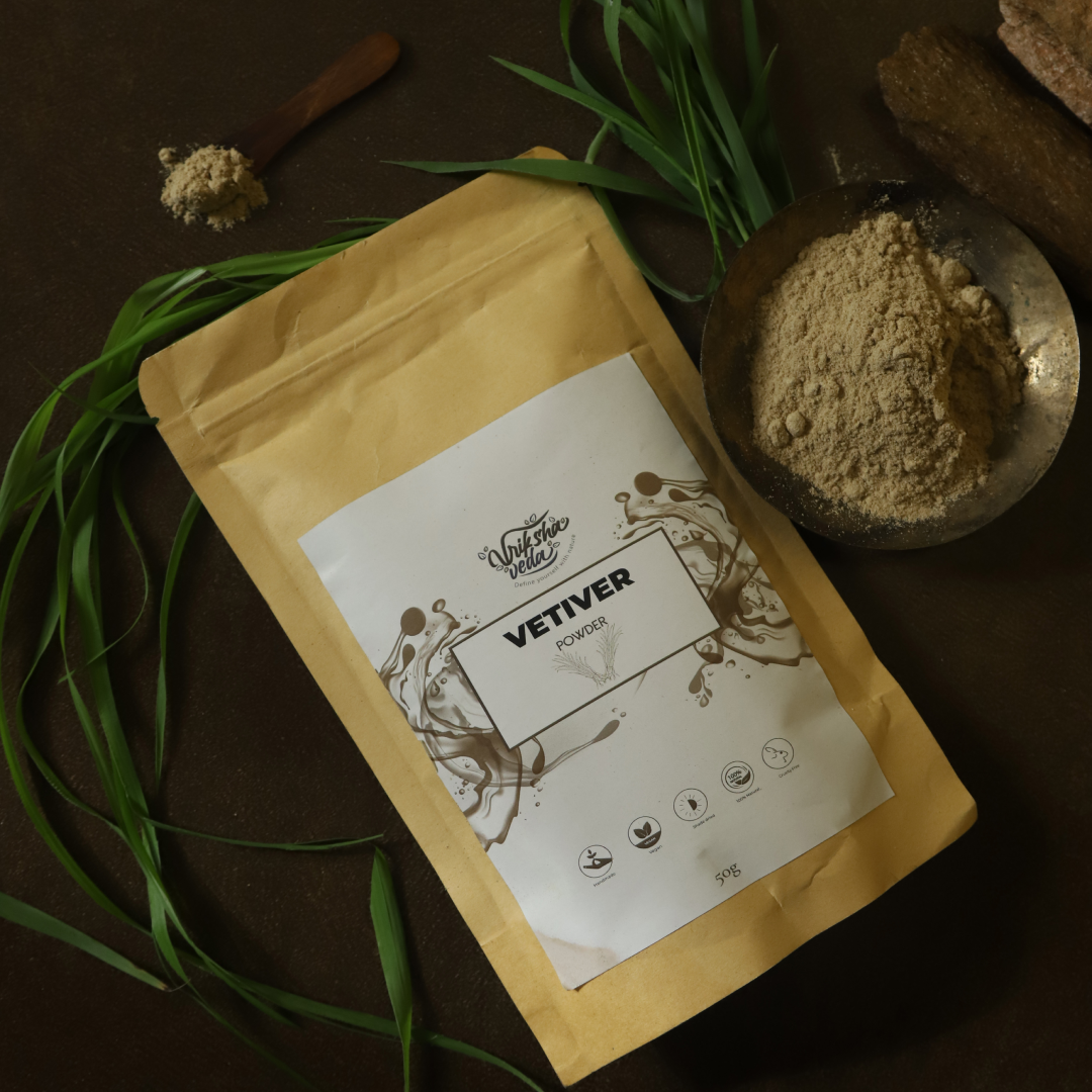 Vetiver Root Powder from Tamil Nadu | Khus Root Powder | 50g