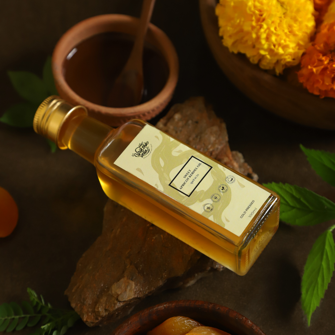 Pure Cold Pressed Sweet Apricot Kernel Oil (Khubani ka Tel)