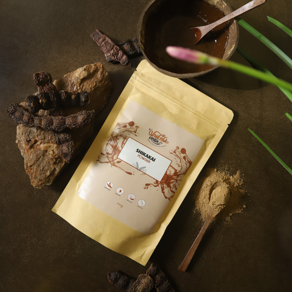 Pure Shikakai Powder for HairI Natural Hair CleanserI 100 gms