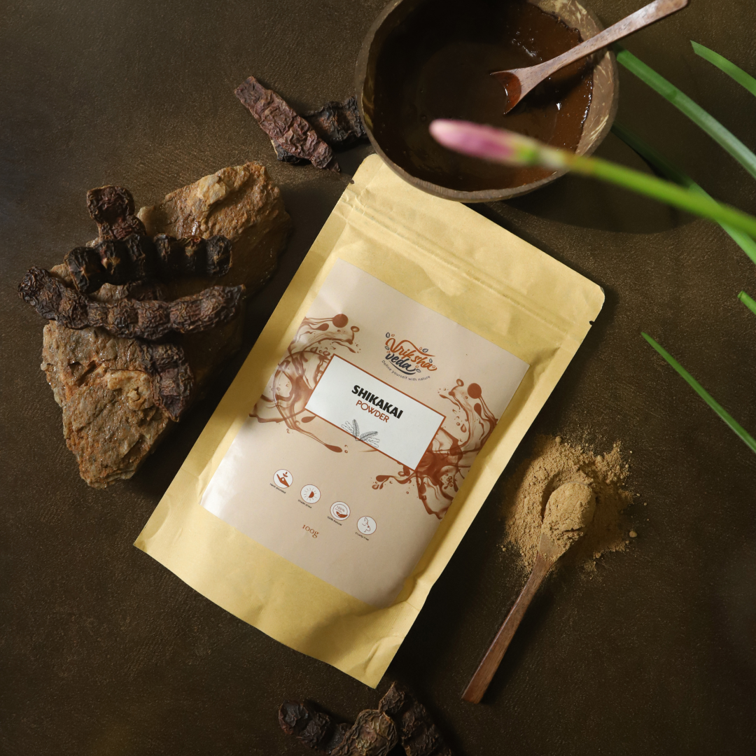 Pure Shikakai Powder for HairI Natural Hair CleanserI 100 gms