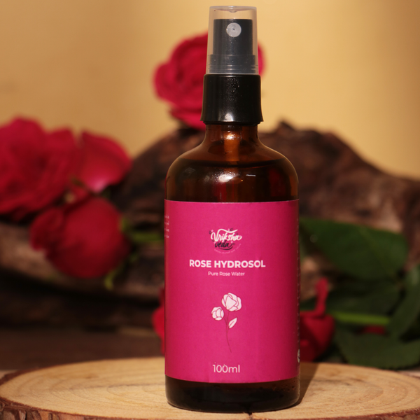 Pure Rose Water Hydrosol (100 ml) from Uttarakhand