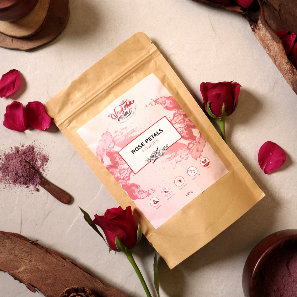 Rose Petals Powder 100g - 100% Natural Dried Rose Powder – vrikshaveda