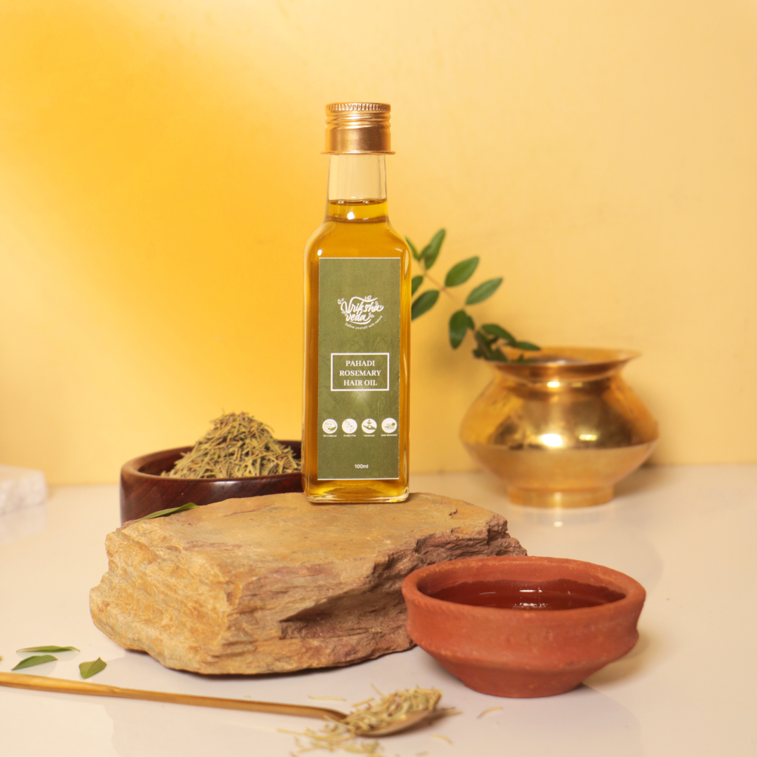 Pahadi Rosemary Hair Oil for Hair Growth I Solar Macerated I 100 ml