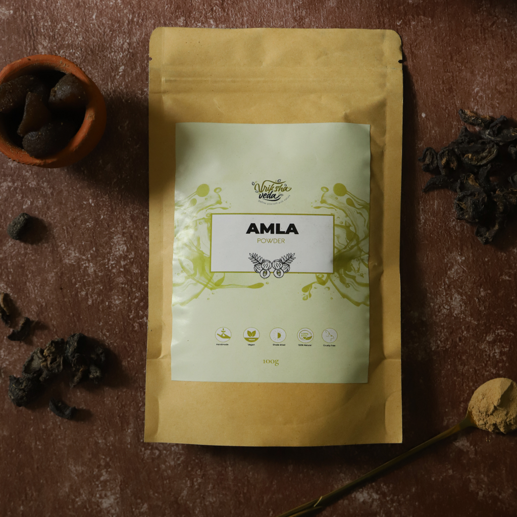 Amalsa Pulp Powder Amla Powder for Skin & Hair I Indian Gooseberry I 100 gms – vrikshaveda