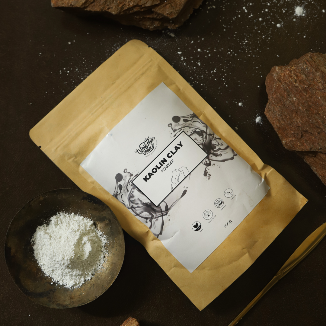 Kaolin Clay, 100g All Natural, Kaolinite Powder | Vriksha Veda